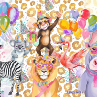 Kit Digital Party Animals