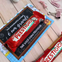 Cartão para Chocolate Prestígio Dia dos Professores