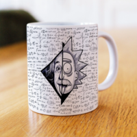 Kit Digital Professores Rick & Morty, Einstein, Geek, Professor, Math, Science