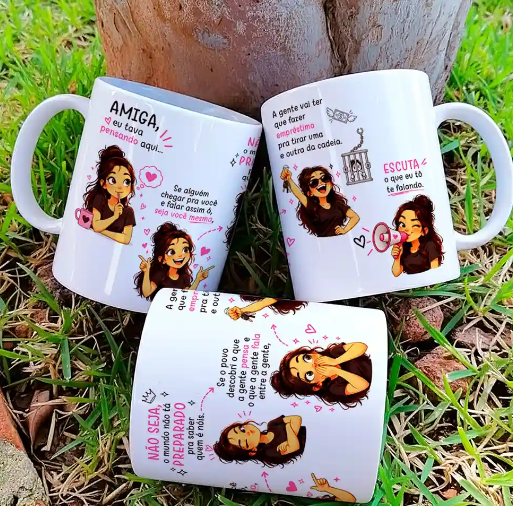 Arte-Para-Caneca-Amiga-Eu-Tava-Pensando-Aqui-Menina-Arquivo-Digital-Sublimacao Arte para Caneca Amiga Eu Tava Pensando Aqui Menina Sublimação - Imagem 1