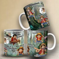 Arte para Caneca One Piece Luffy Skypea – Sublimação