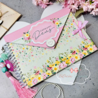 Arte Caderno Envelope Cartas para Deus Doce Primavera