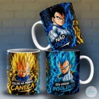 Arte para Caneca Dragon Ball Vegeta Seu Verme Insolente – Sublima