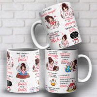 Arte para Caneca Eu Te Amo Minha Amiga 2 Tipos de Gente – Sublimação
