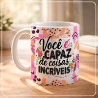 Arte para Canecas Motivacional