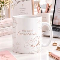 Artes para Caneca Dia da Secretária