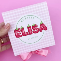 Caixa Convite Moranguinho