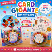 Card Gigante Petisqueira 19,5x28,5 Dia das Crianças