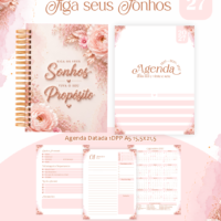 Combo Agendas Planners 76) Siga Seus Sonhos