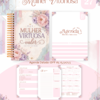Combo Agendas Planners 77) Mulher Virtuosa