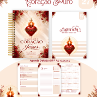 Combo Agendas Planners 79) Coração Puro