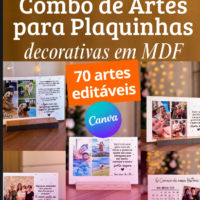 Combo de Artes para Plaquinhas Mdf