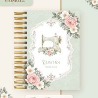 Combo Encadernação Profissões Floral Verde