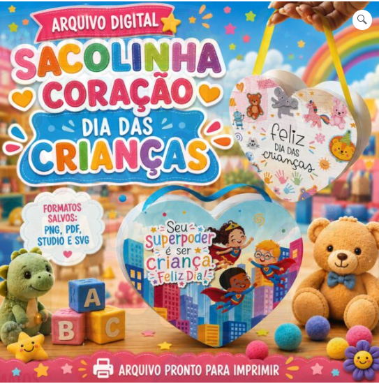 CORACAO-BOLSINHA-ACETATO Coração Bolsinha Acetato - Imagem 1