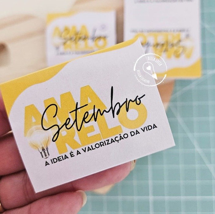 Caixinha-Chiclete-Setembro-Amarelo Caixinha Chiclete Setembro Amarelo - Imagem 1