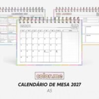 Calendário de Mesa Color Me – A5 2027