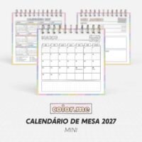 Calendário de Mesa Color Me – Mini 2027