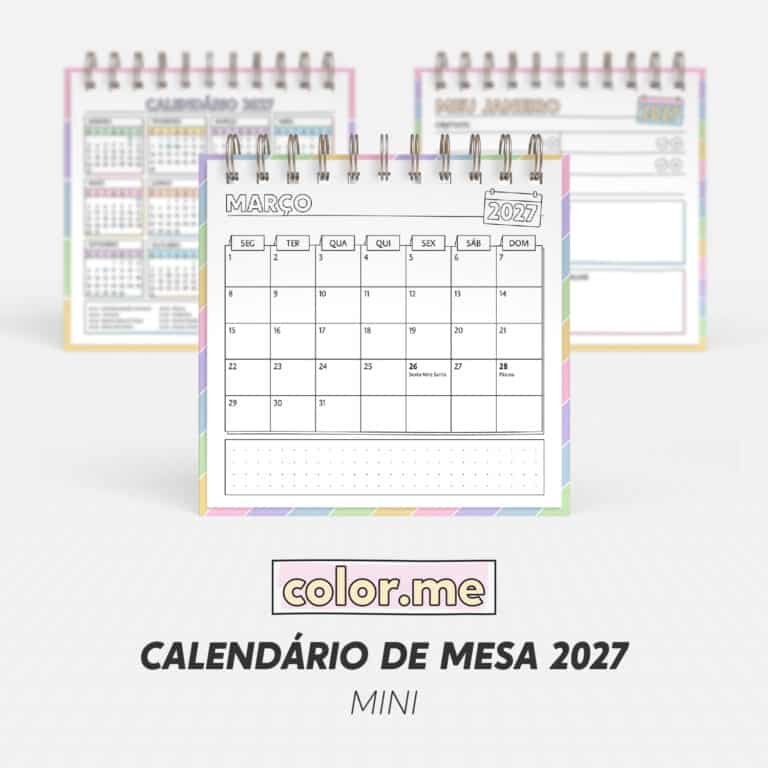 Calendario-de-Mesa-2027-Color.me-–-Mini Calendário de Mesa Color Me – Mini 2027 - Imagem 1