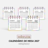 Calendário de Mesa Color Me – Minizinho 2027