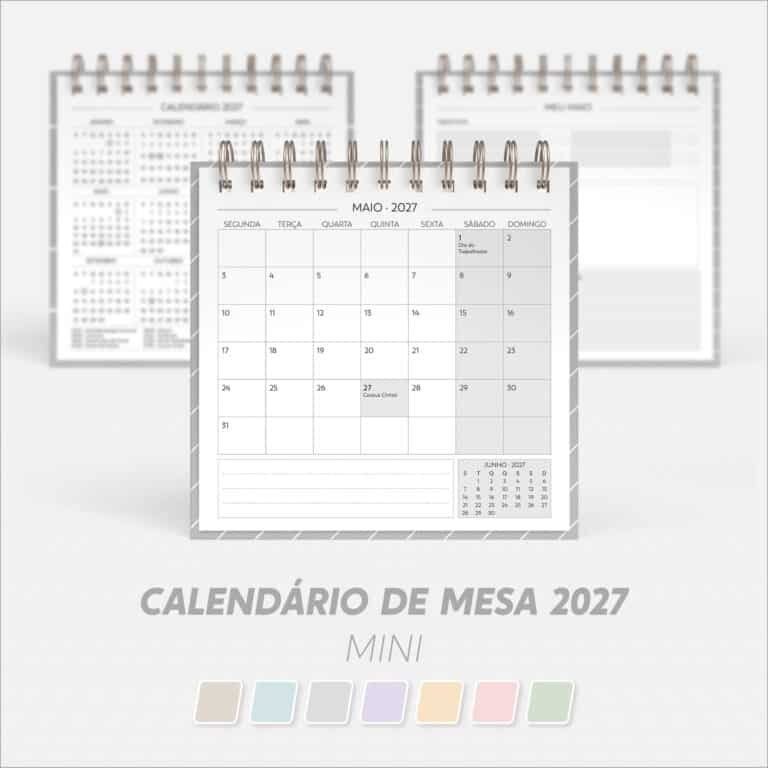 Calendario-de-Mesa-2027-Mini Calendário de Mesa Mini 2027 - Imagem 1
