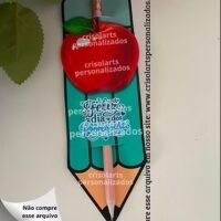 Card Lápis Maça Dia dos Professores