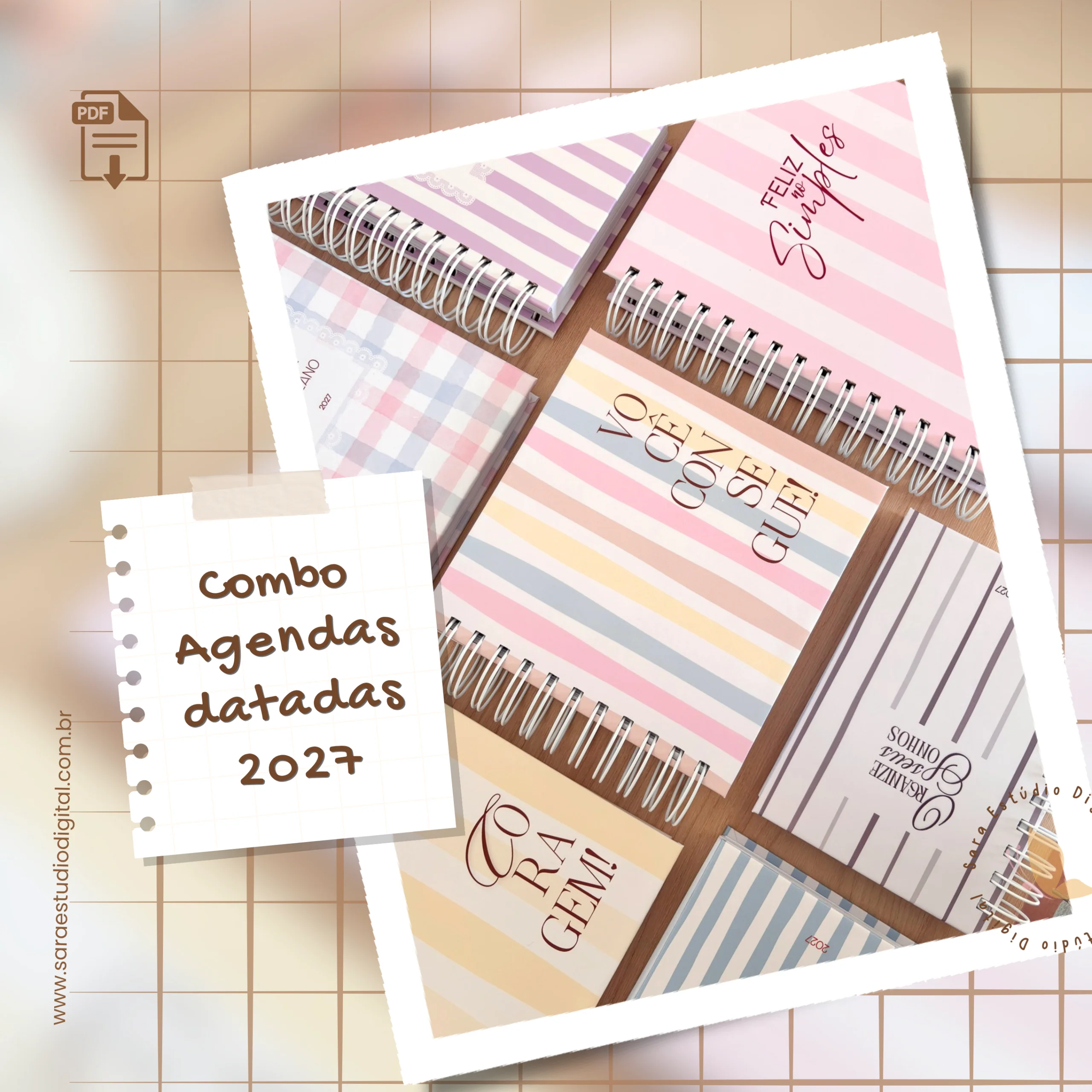 Combo-Agendas-2027-–-Miolos-Datados-e-Nao-Datados Combo Agendas – Miolos Datados e Não Datados 2027 - Imagem 1