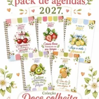 Combo Encadernação Agenda Coleção Doce Colheita