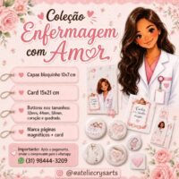 Combo Encadernação Enfermagem com Amor