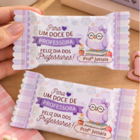 Corujinhas Barra Chocolate e Kitkat Dia dos Professores