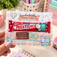 Corujinhas Card Chocolate Dia dos Professores