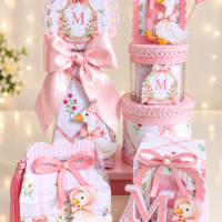 Festa Pronta Patinho Rosa