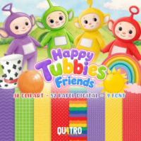 Kit Digital Happy Tubbies Friends
