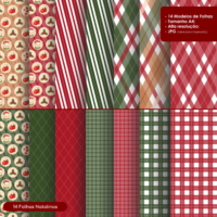 Kit Digital Papel Natal