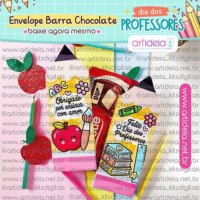 Kit Digital Envelope Barra de Chocolate
