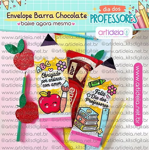 Kit-Digital-ART-IDEIA-Envelope-Barra-de-Chocolate Kit Digital Envelope Barra de Chocolate - Imagem 1