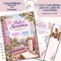 Kit Digital Caderno Teen Feminino para As Assembleias ( 2 )
