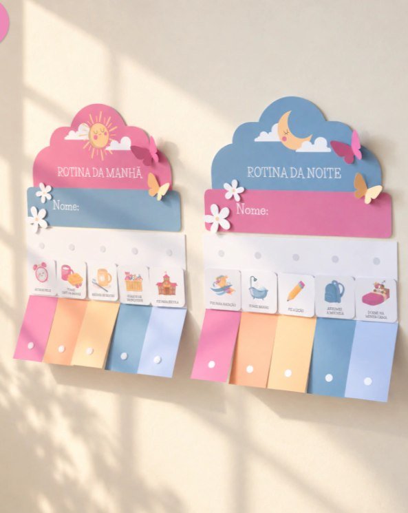 Kit-encadernacao-Rotina-infantil Kit Encadernação Rotina Infantil - Imagem 1