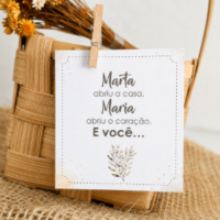 Kit Mesa Posta Marta Abriu A Casa Maria Abriu O Coração e Você