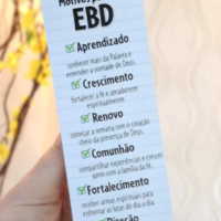Marca Páginas Motivos para Ir À Ebd