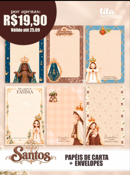 Papeis-de-Carta-Santos Papeis de Carta Santos - Imagem 1