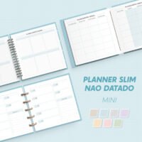 Planner Slim Não Datado Mini