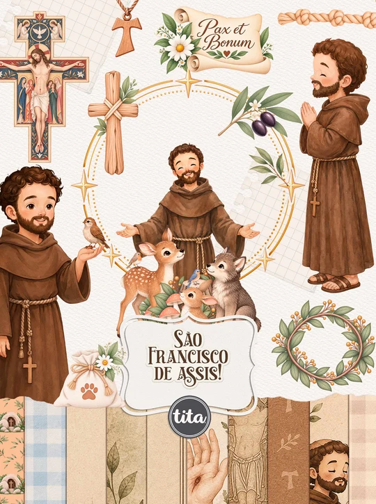 Santos-Sao-Francisco-Ilustracoes Santos São Francisco Ilustrações - Imagem 1