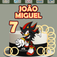 Topo de Bolo Sonic Shadow
