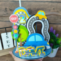 Vela 3D Carrinhos