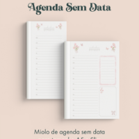 Agenda Sem Data Costura