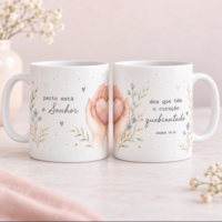 Artes para Canecas com Versiculos Minimalistas