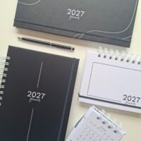 Combo Encadernação Minimalista Agendas 2027