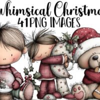 Whimsical Christmas Clipart Bundle