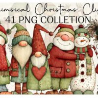 Whimsical Christmas Bundle2 Clipart Bundle