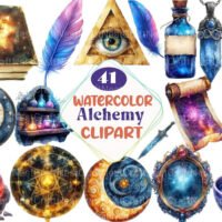 Alchemy Clipart Bundle